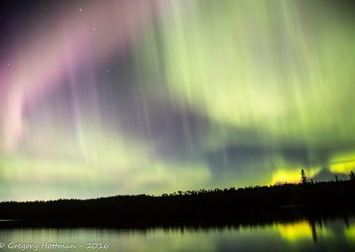 2016 trip to Isle Royale with the Foundation. northern lights photo by Gregory Hottman