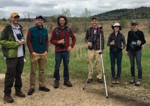 Millennial Falcons Birdathon team. Photo by Cait Williamson.