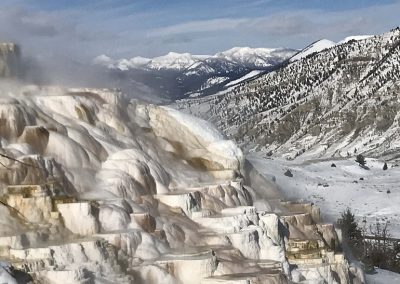 Mammoth Hotsprings, Yellowstone. Trip with Paul Regnier in winter 2018.