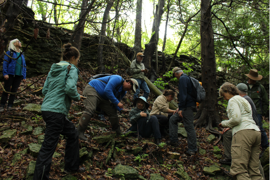 Blog Post Photo Dimensions 43 (62) Field Trip participants at Red Banks Alvar